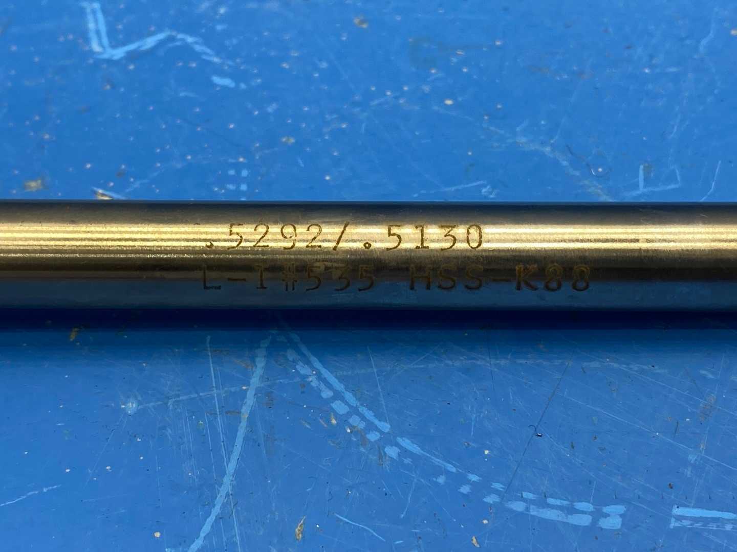 0 .5292 O.D. HSS CHUCKING REAMER SPIRAL 8-1/4" Long