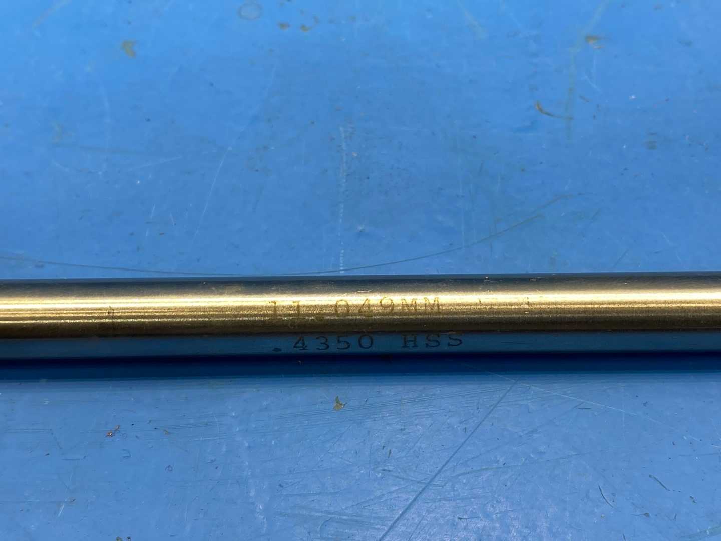 0.489 OD HSS CARBIDE TIPPED REAMER  7" Long