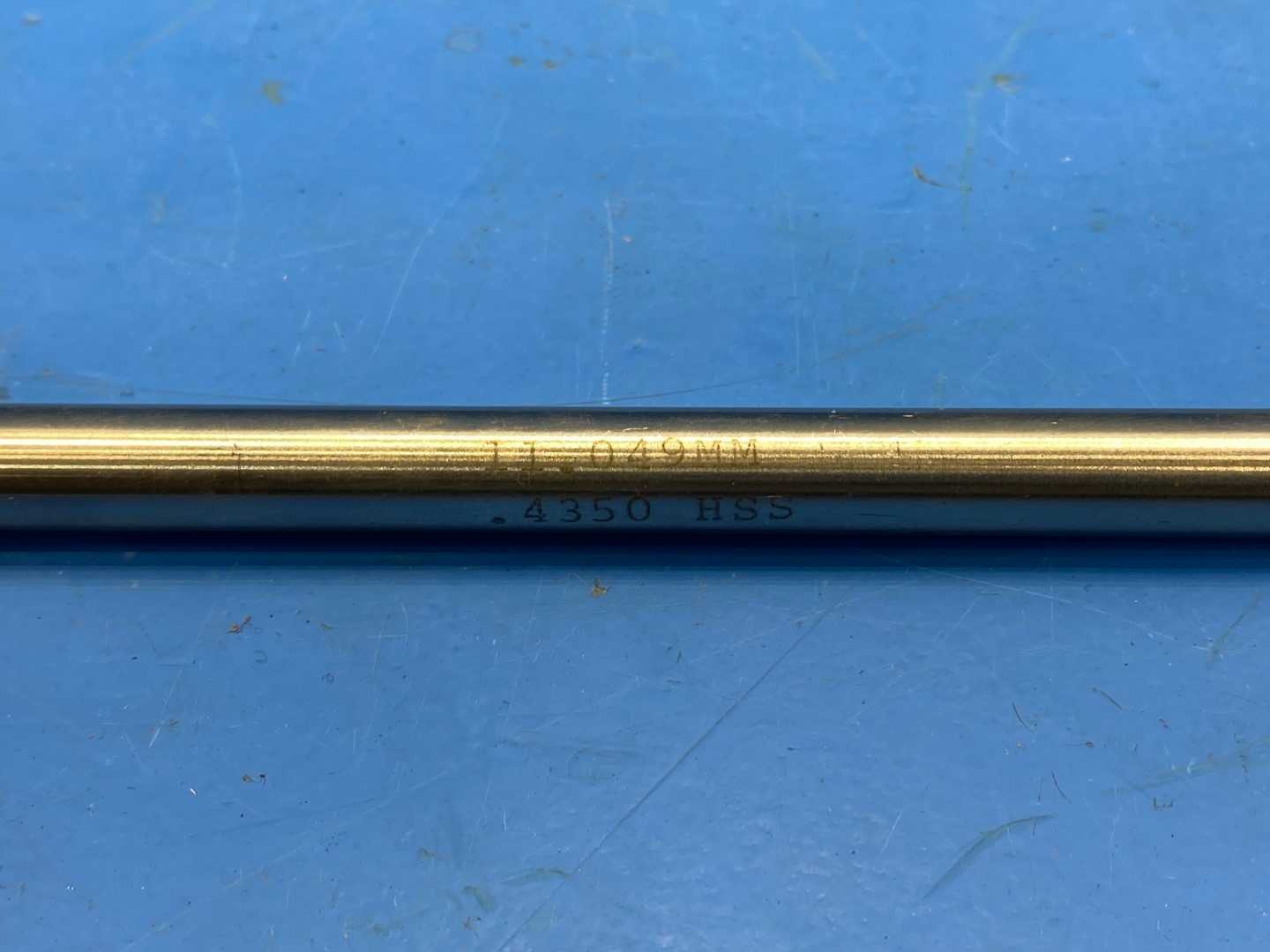 0.489 OD HSS CARBIDE TIPPED REAMER  7" Long