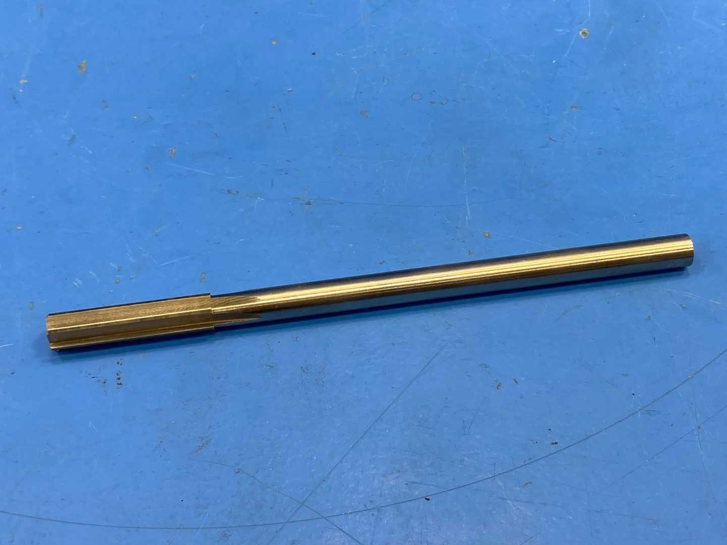 0.489 OD HSS CARBIDE TIPPED REAMER  7" Long