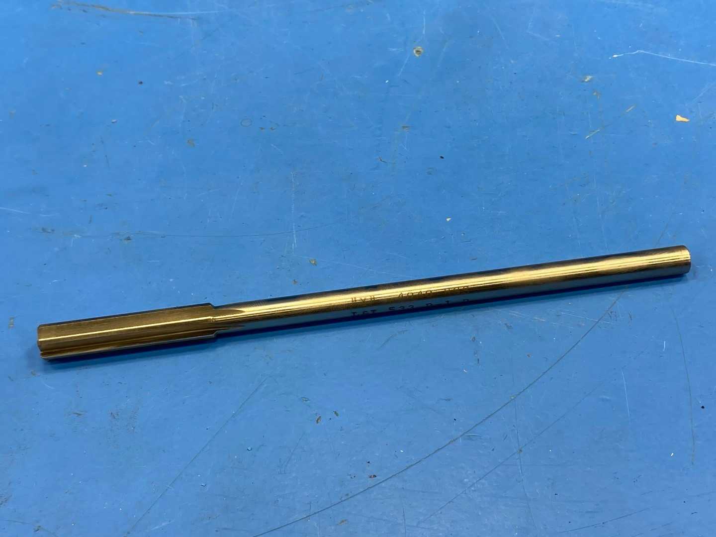 0 .4040" OD HSS CARBIDE TIPPED REAMER  7" Long