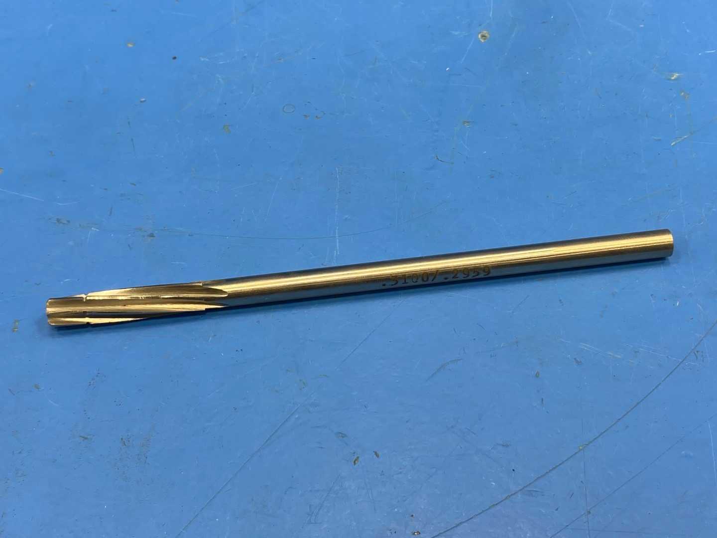 0.3100 OD HSS CARBIDE TIPPED REAMER  x 6" Long