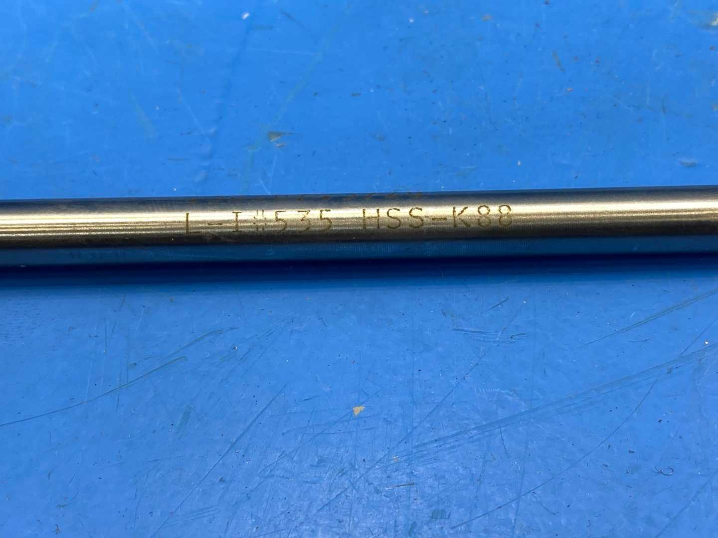 0 .3886 OD HSS CARBIDE TIPPED REAMER SPIRAL  7" Long