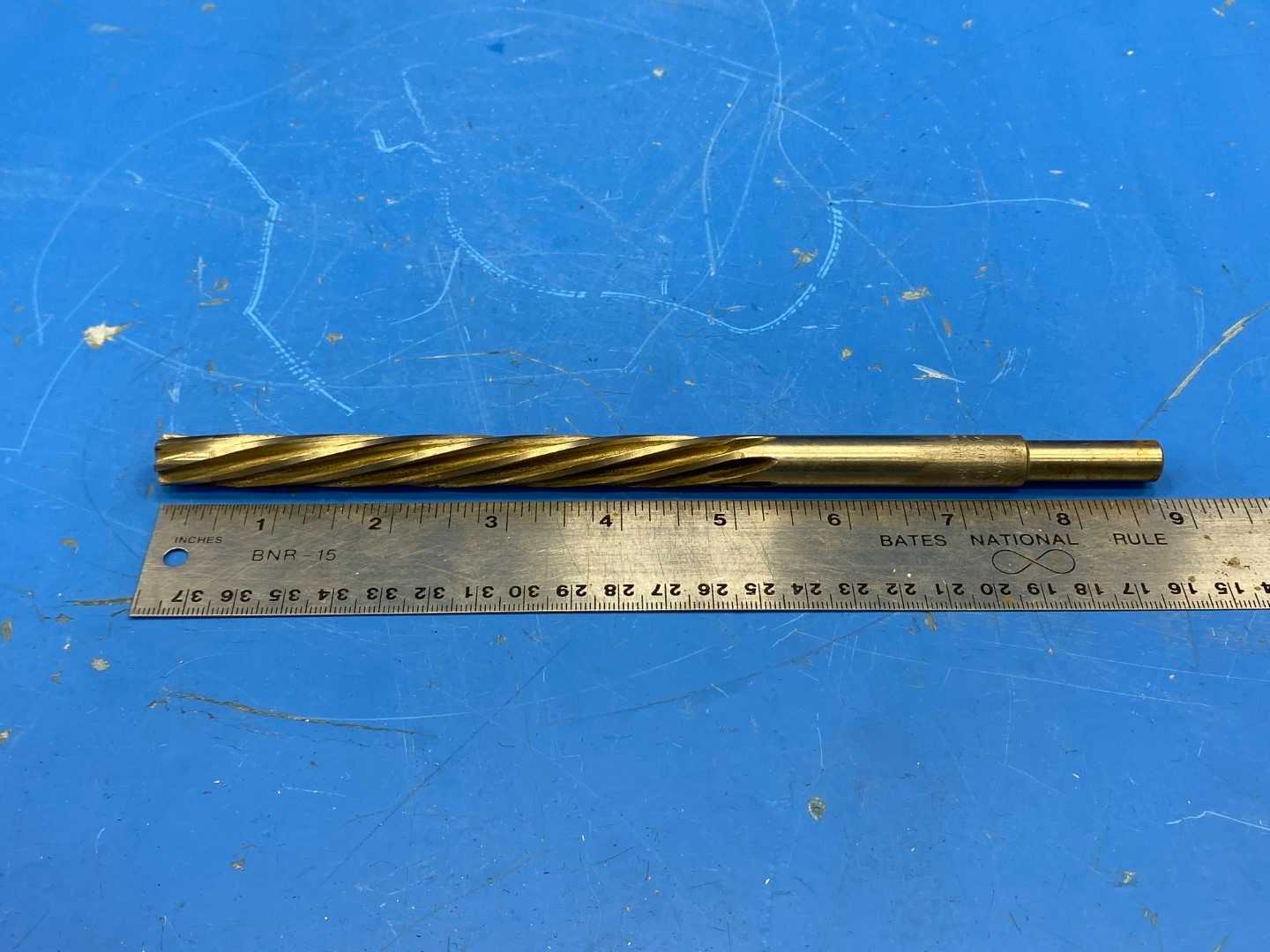 Reamer .4688" spiral taper machine reamer  8-3/4" Long