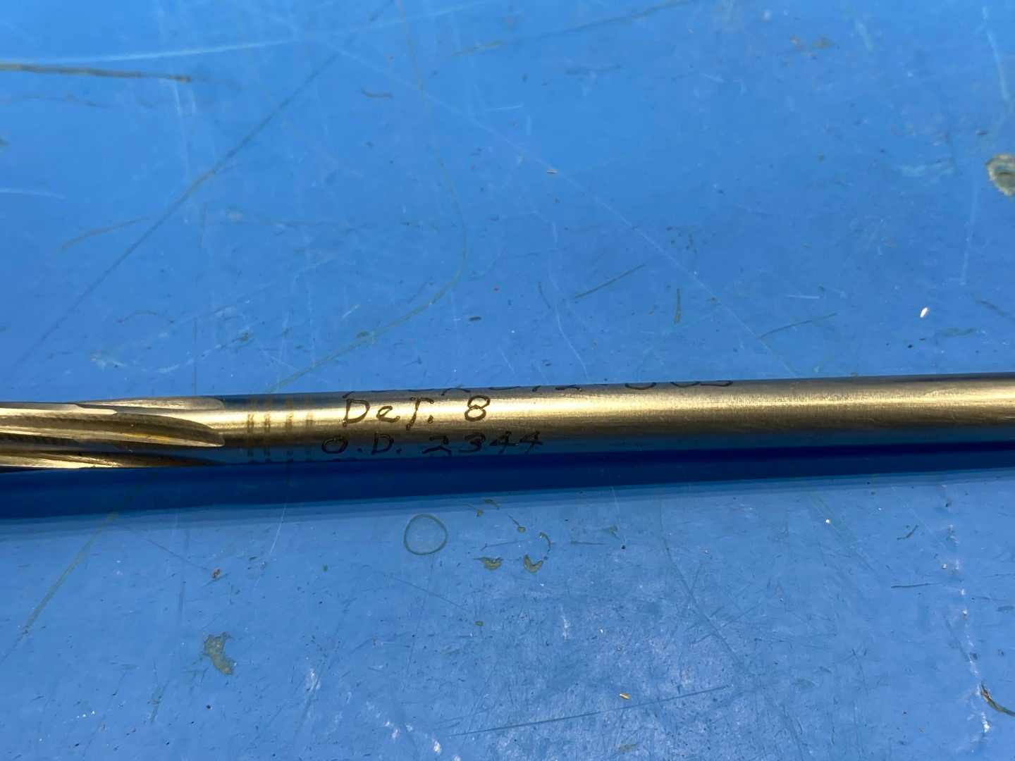  0.2344" OD HSS REAMER SPIRAL  6" Long