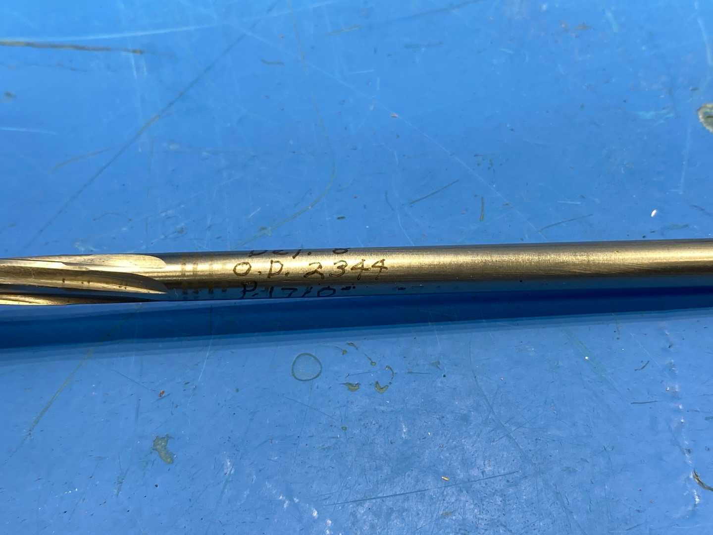  0.2344" OD HSS REAMER SPIRAL  6" Long