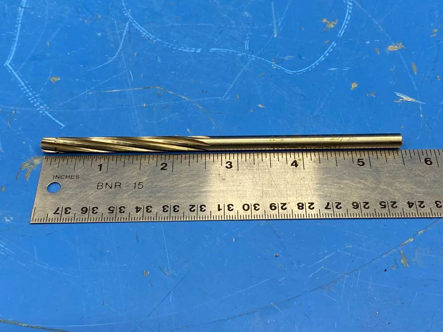 TAPER SHANK REAMER 0.2450" x .2344" x 6" long