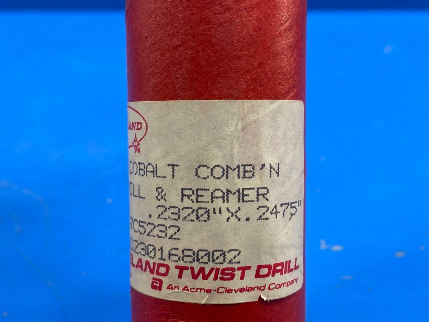 Cleveland Cobalt Comb'n Drill and Reamer .2320" x .2475" 6" Long (Tube of 10)