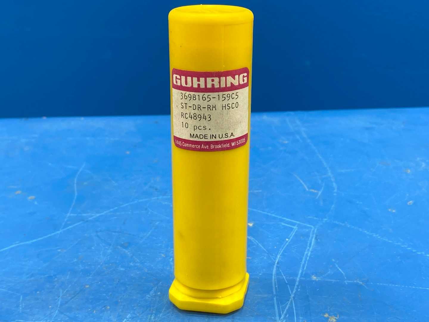 Guhring reamers .1595" Diameter x 4-1/2" Long (Tube of 10)