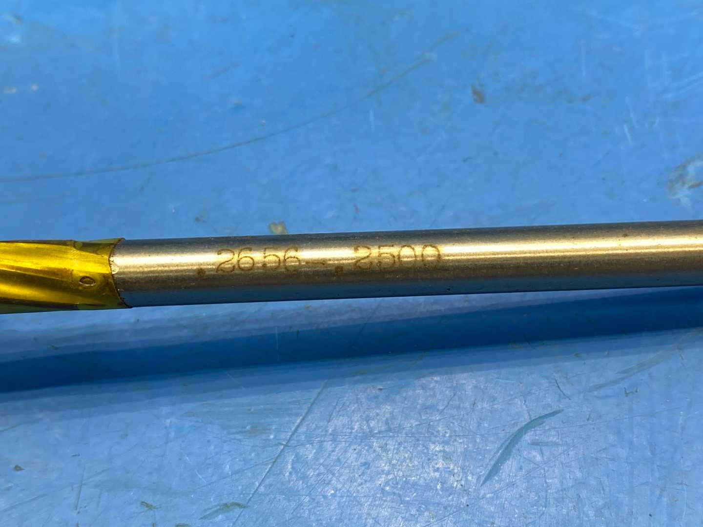 Solid Carbide Head  Reamer .2656" x .2500" x 6" Long