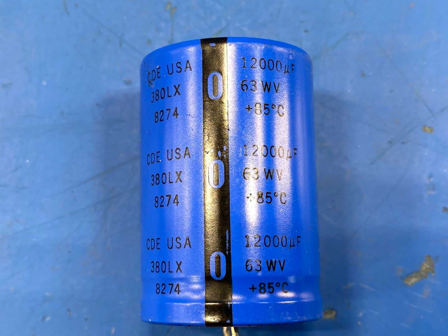 CDE USA 380LX 8274 Capacitor 63WV