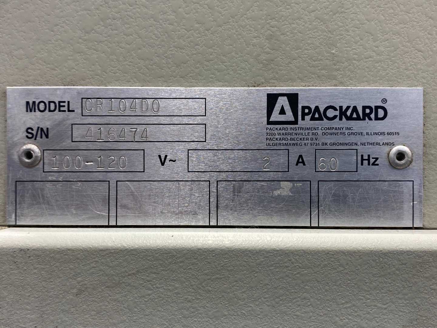 Packard  CR104D0 Robotic System