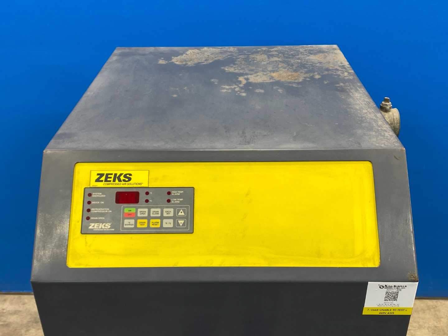Zeks Heatsink 200HSGA400 Refrigerated Air Dryer - High-Efficiency Moisture Removal System
