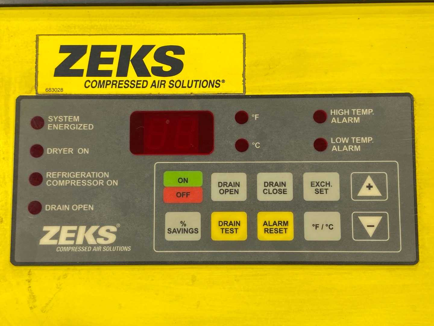 Zeks Heatsink Model 200HSGA400 Refrigerated Air Dryer