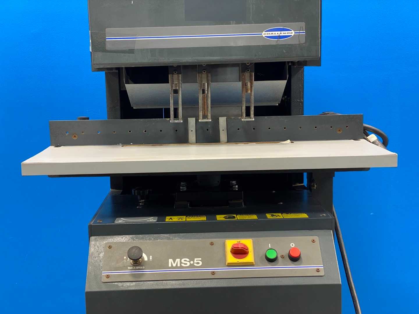 Challenge MS-5 Paper Drill - 3 Drill Heads - Model CMC-401CE - Industrial Print Shop Equipment