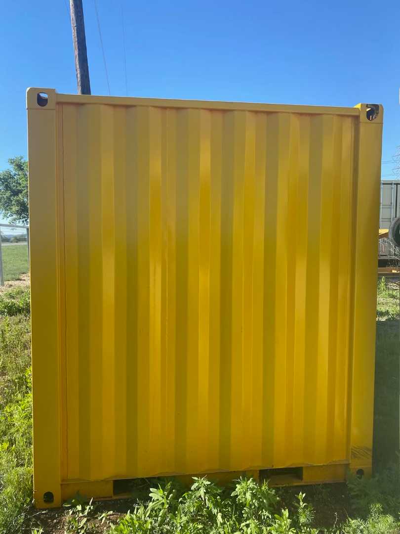 9 ft  CUSTOM BUILT OFFICE CONTAINER Yellow / Orange