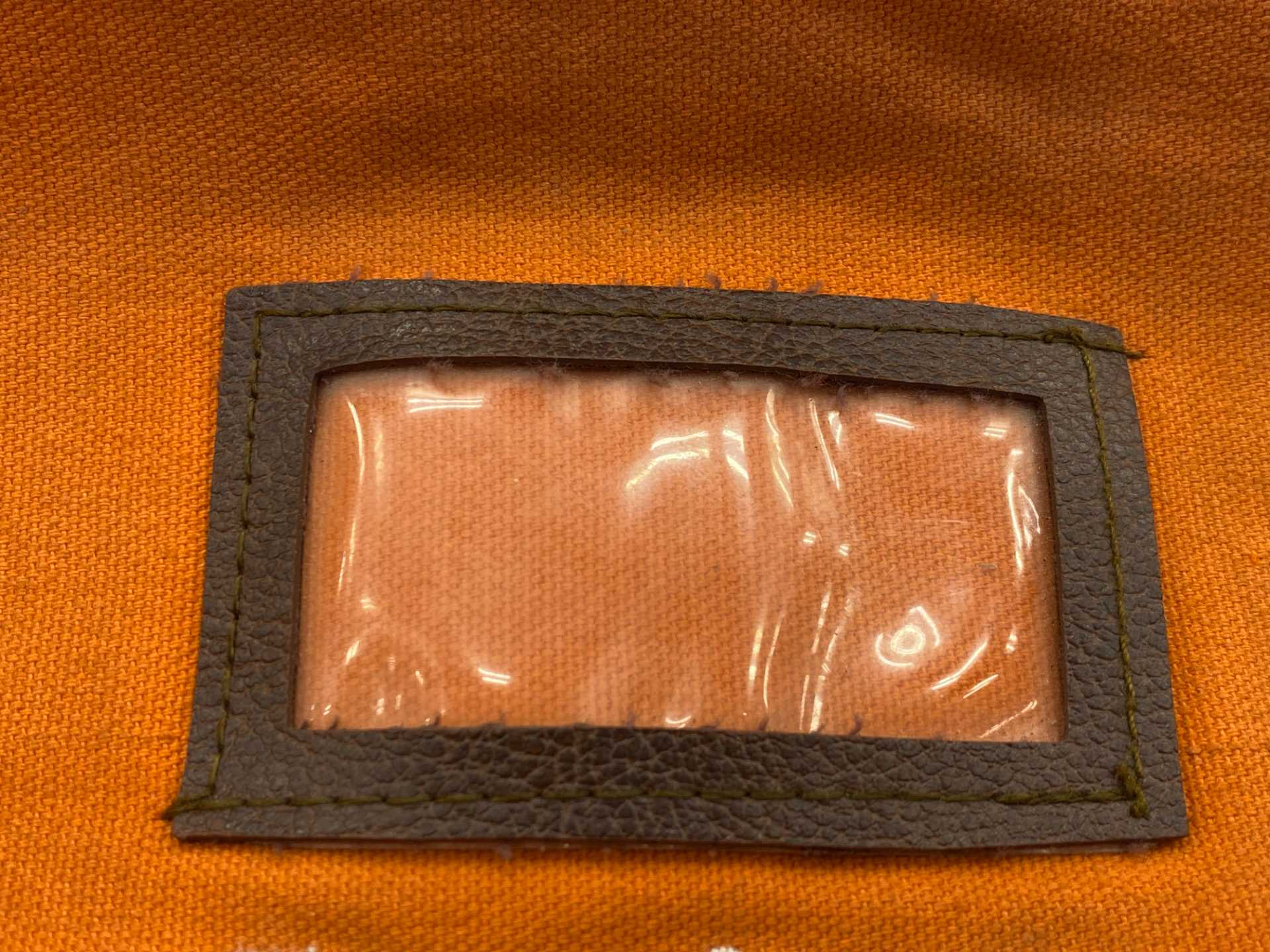 Vintage Bank Bag Rifkin Safety w/ Arcolock15"x12" (Orange) No Key