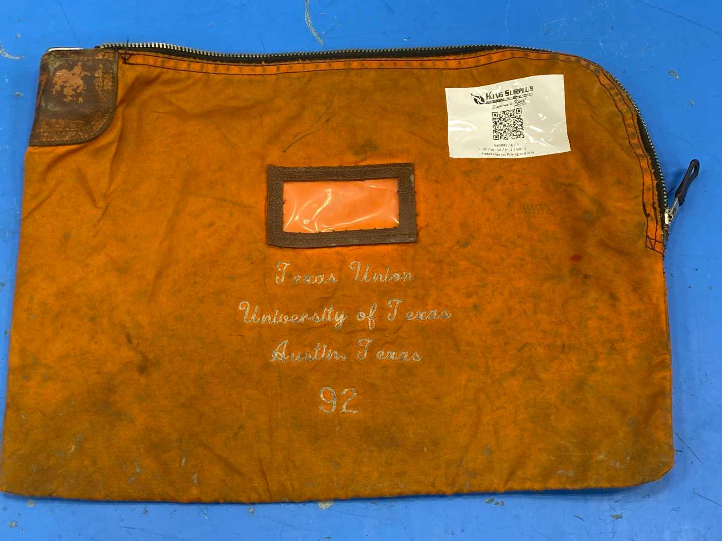 Vintage Bank Bag Rifkin Safety w/ Arcolock15"x12" (Dirty) No Key