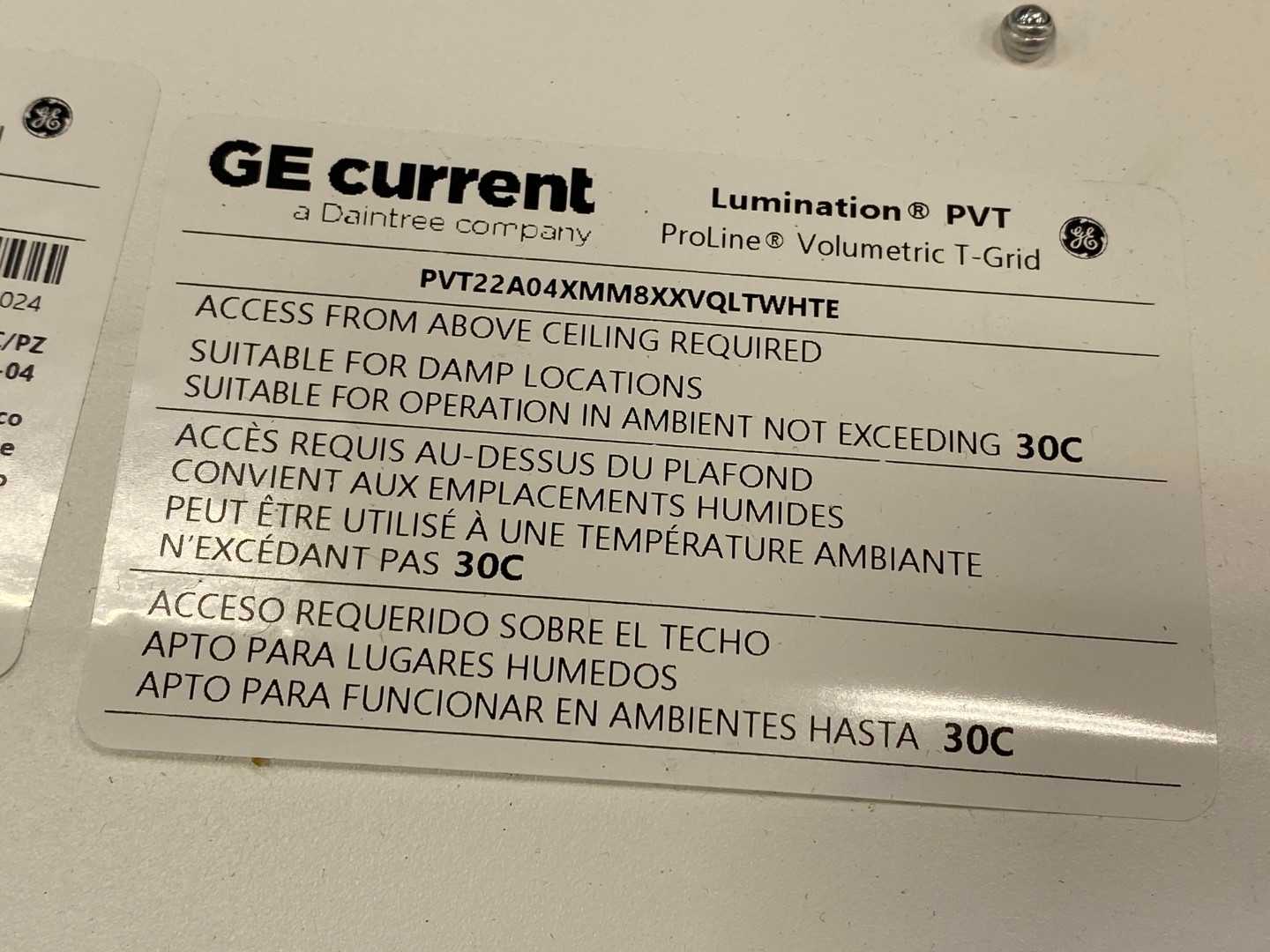 GE Lumination PVT  PVT22A04XMM8XXVQLTWHTE 93146092