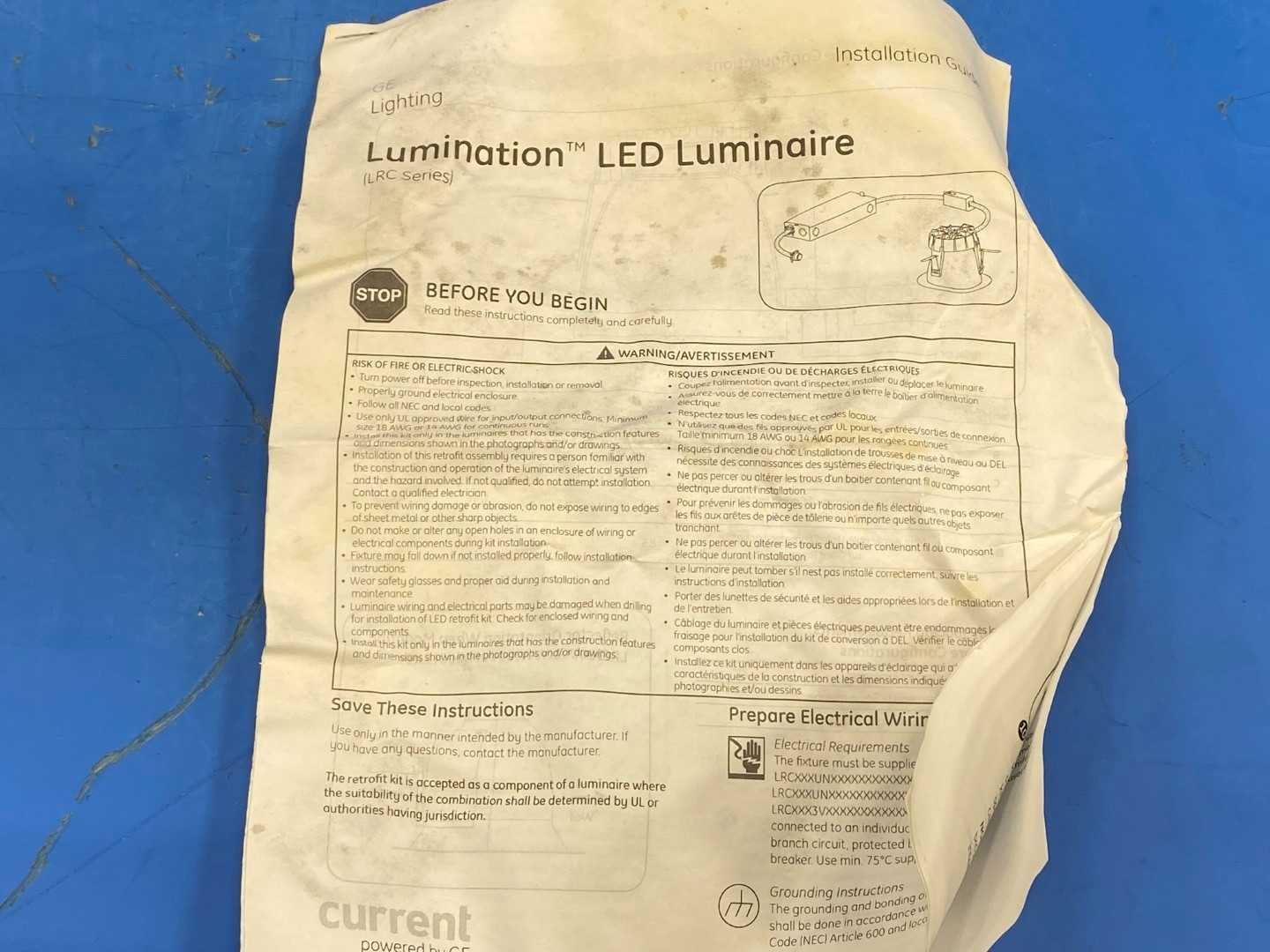 GE Lumination Recessed LED Light Fixture LRC8RB425WDPTWTWT830LQ 277V 3000K 