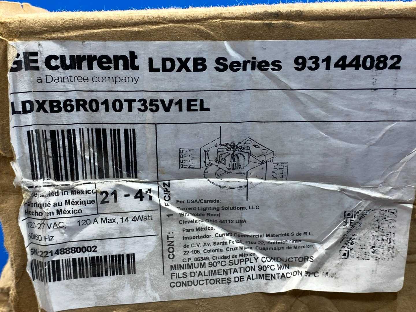 GE Current LDXB Series LDXB6R010T35VEL 93144082