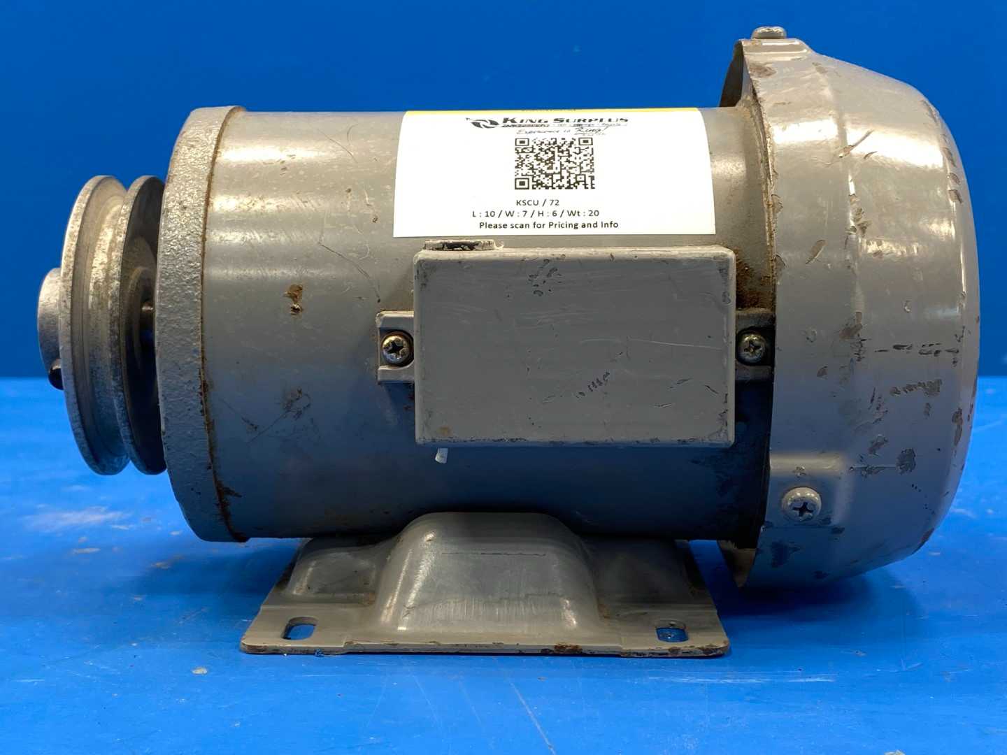 Brother 80327005  1/2hp 1420-1700/1710 rpm 200V 2A 3ph induction motor