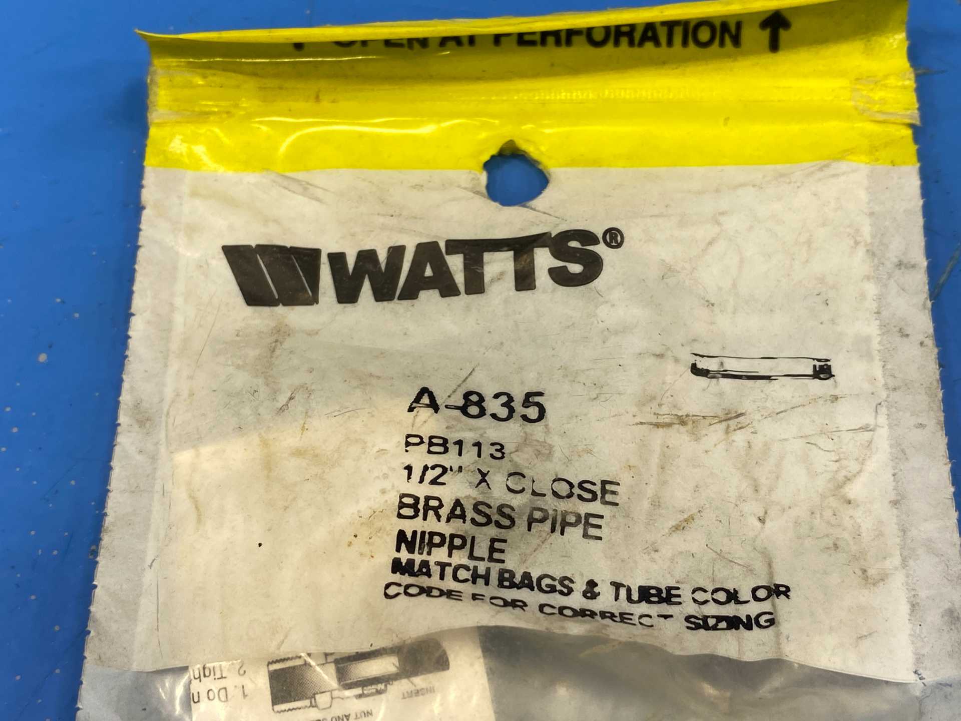 Watts A-835 PB113 1\2"xClose Brass Pipe Nipple