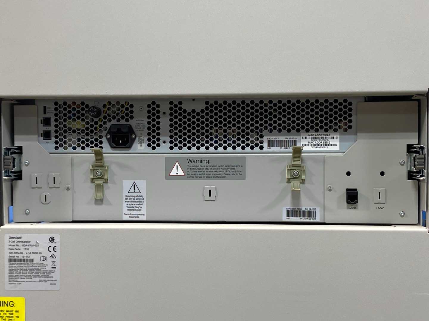 Omnicell 3 Cell 344 Medication Dispensing System - No SD Card - Secure Automated Pharmacy Solution