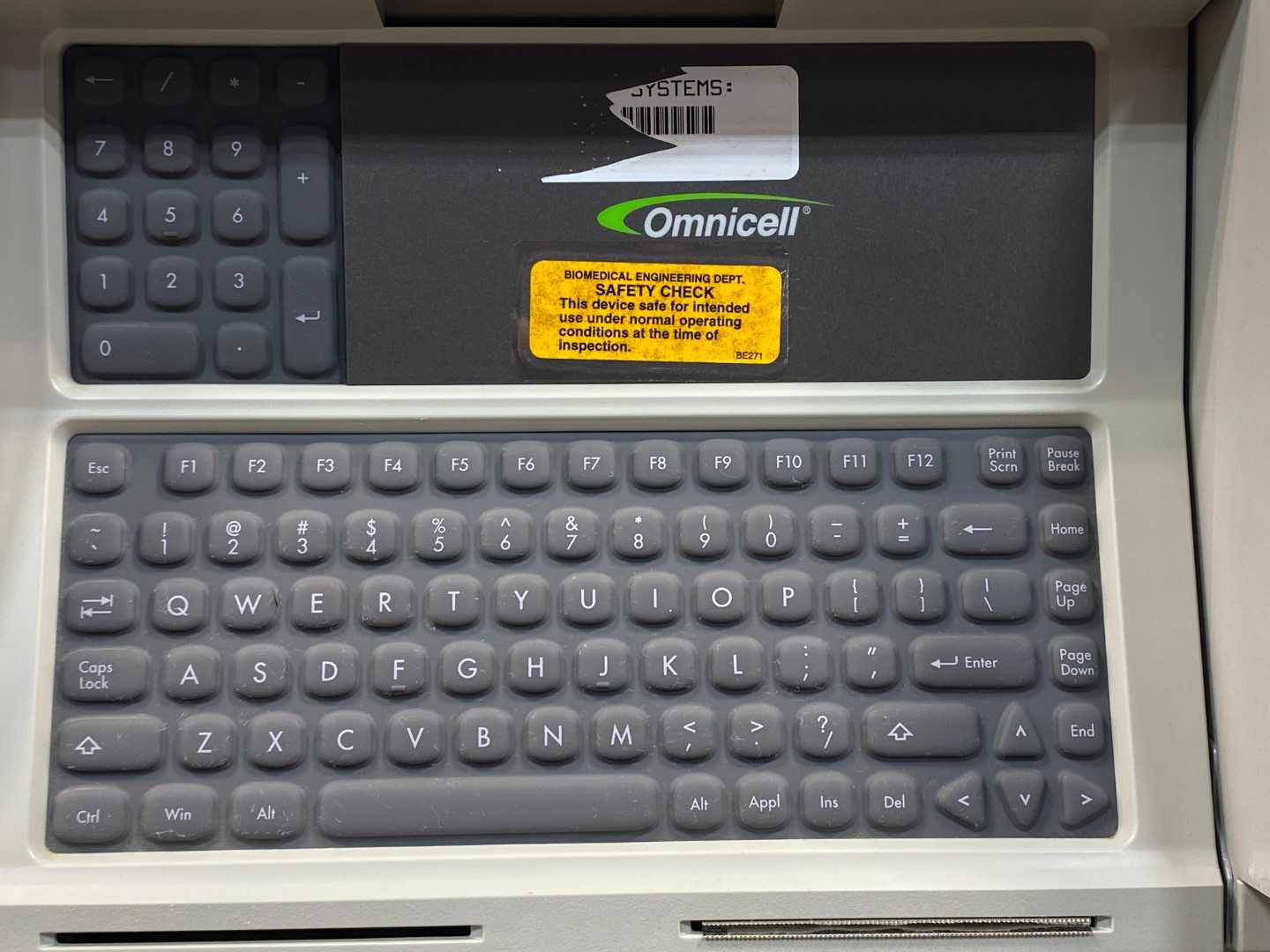 Omnicell 3 Cell 344 OmniSupplier No SD Card w/ Omnicell Gun Scanner AMDS