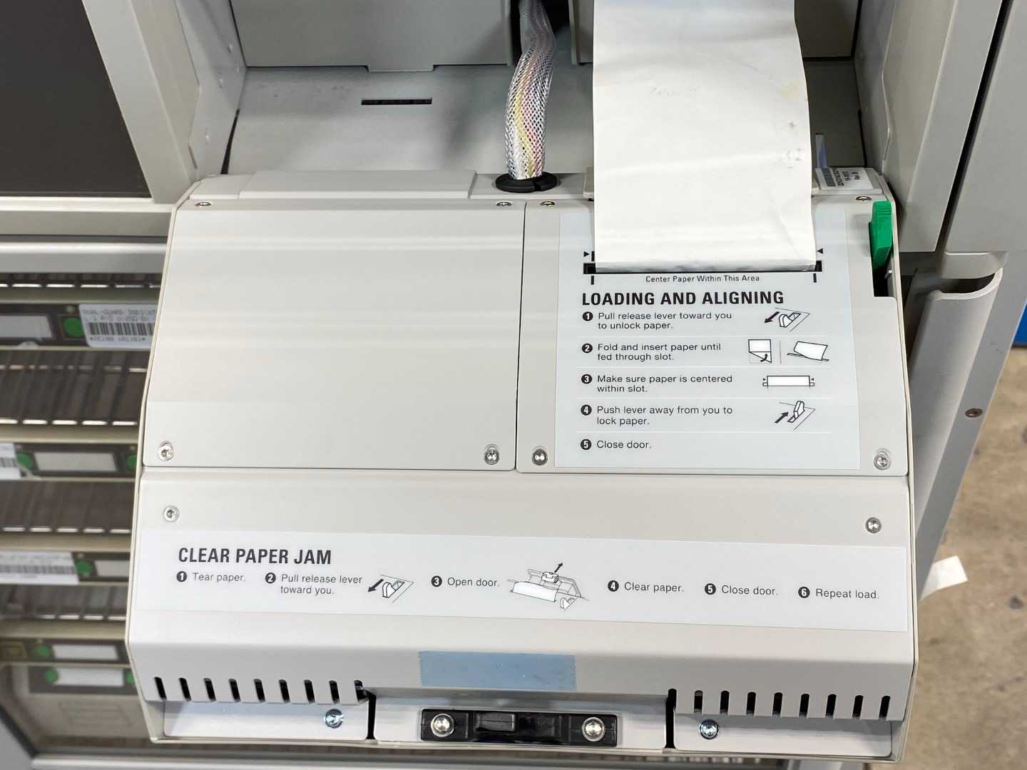 Omnicell 3 Cell OmniSupplier - No SC Card - Includes Zebra Gun Scanner (Top Left Door Bent)