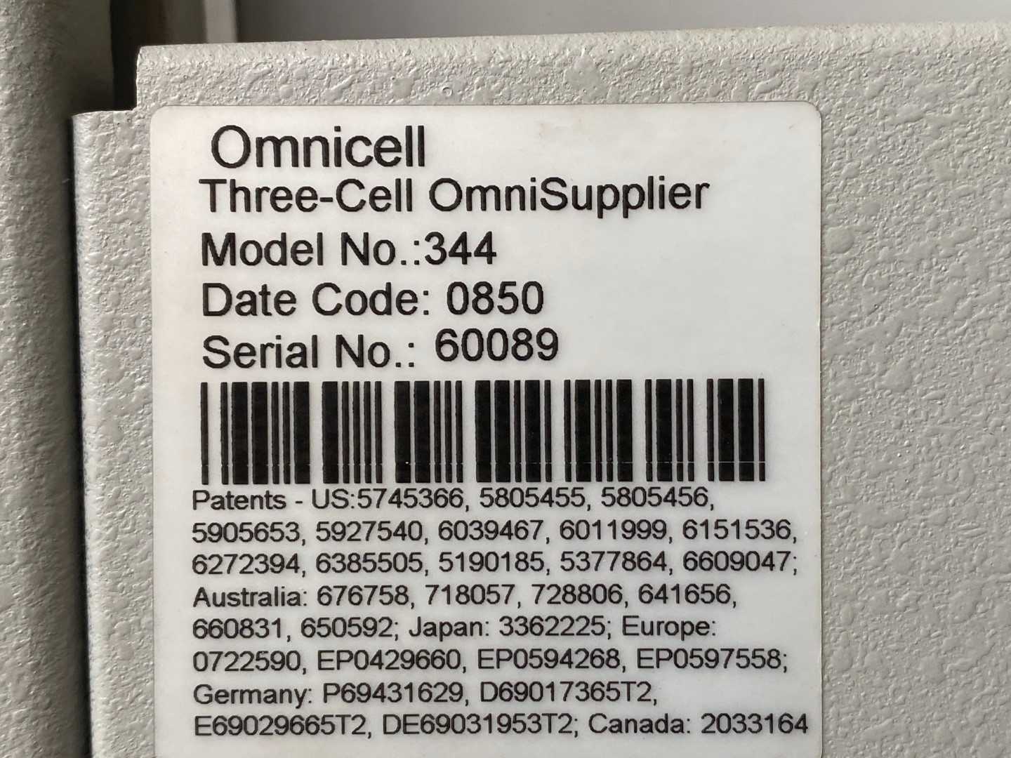 Omnicell 3 Cell  344 Omni Supplier No HDD Automated Medication Dispensing System