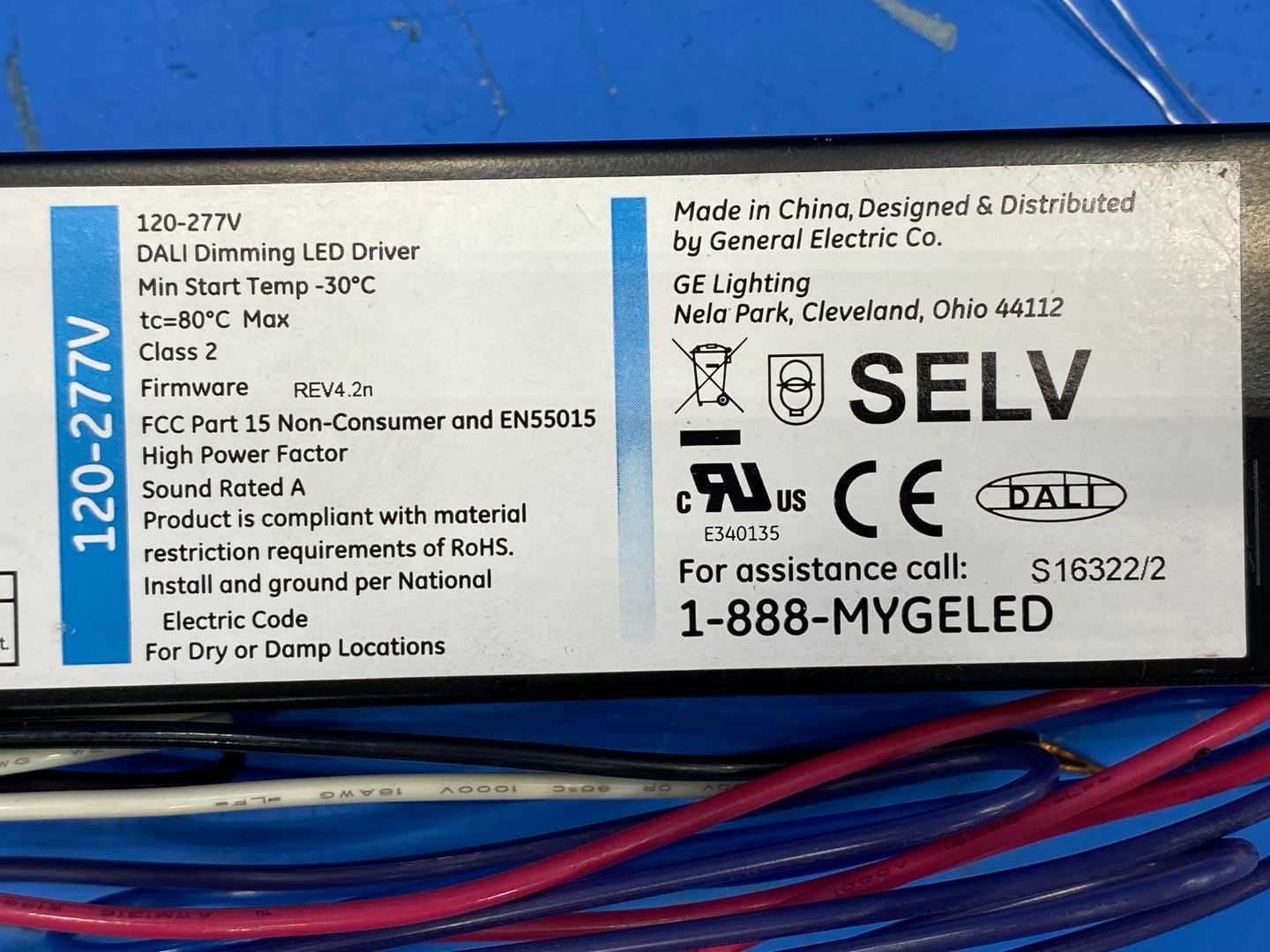 GE UltraMax Programmable LED Driver GED50MC/D2P1000S   65734