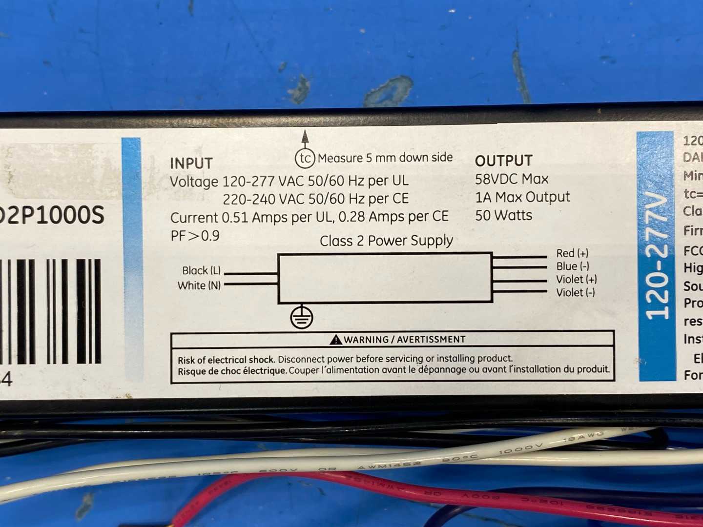 GE UltraMax Programmable LED Driver GED50MC/D2P1000S   65734