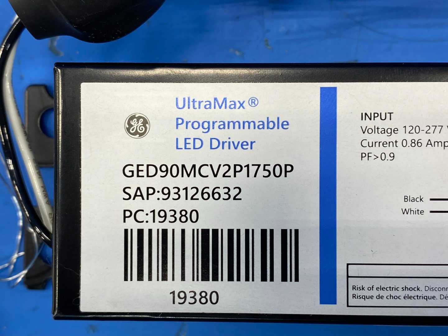 GE UltraMax Programmable LED Driver GED90MCV2P1750P 93126632