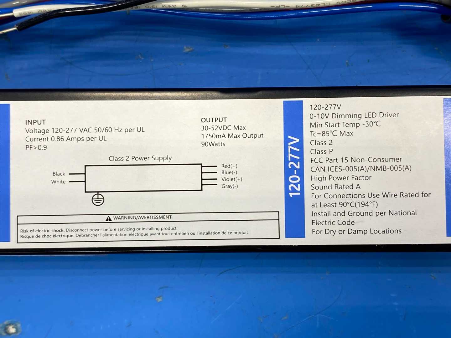 GE UltraMax Programmable LED Driver GED90MCV2P1750P 93126632