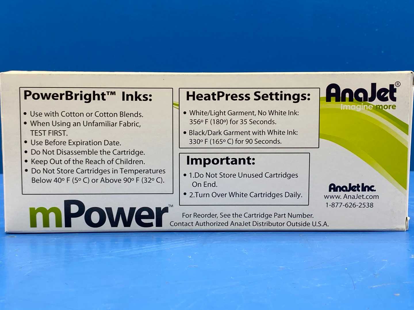 Anajet mPower Power Bright Ink White MPI-WH1