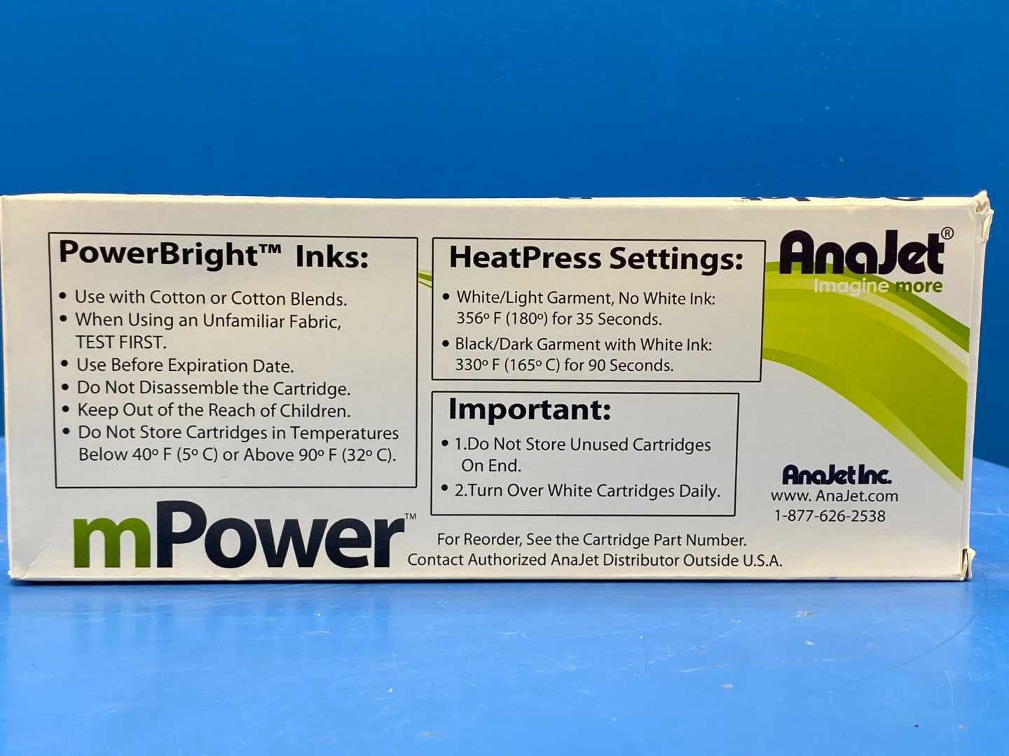 Anajet mPower Power Bright Ink mP-Cyan MPI-CY1