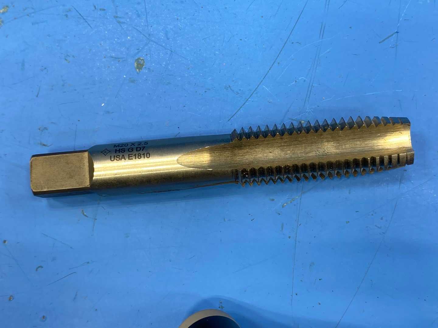 M20X2.50 Metric Hand Taps, HSS, Ground Threads, USA E1810