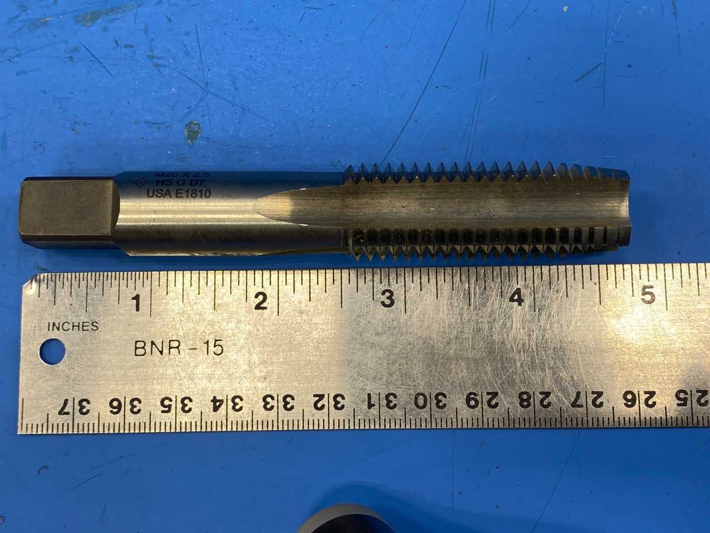 M20X2.50 Metric Hand Taps, HSS, Ground Threads, USA E1810