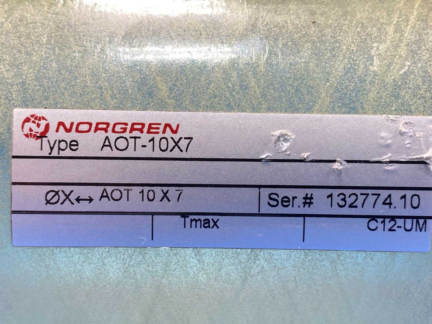 Norgren Type AOT-10X7 Pneumatic Cylinder