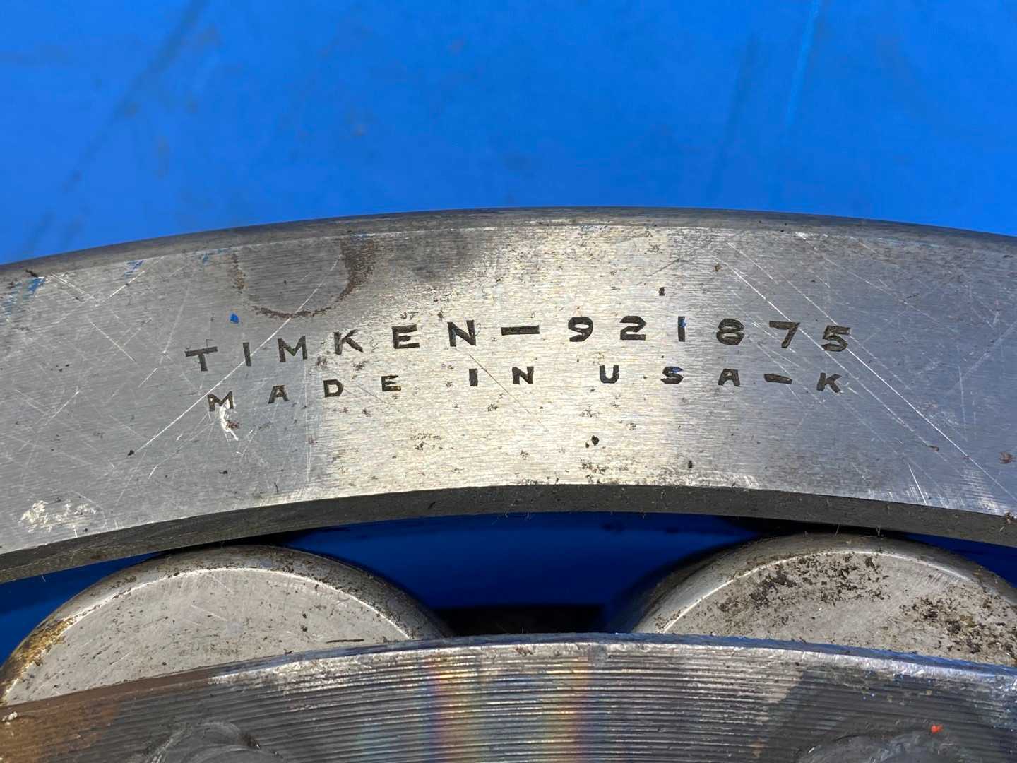11.25" X 18.75" X 3.2193" Timken EE921124 Inner 921875 Outer Tapered Roller Bearing Single Row Type TS