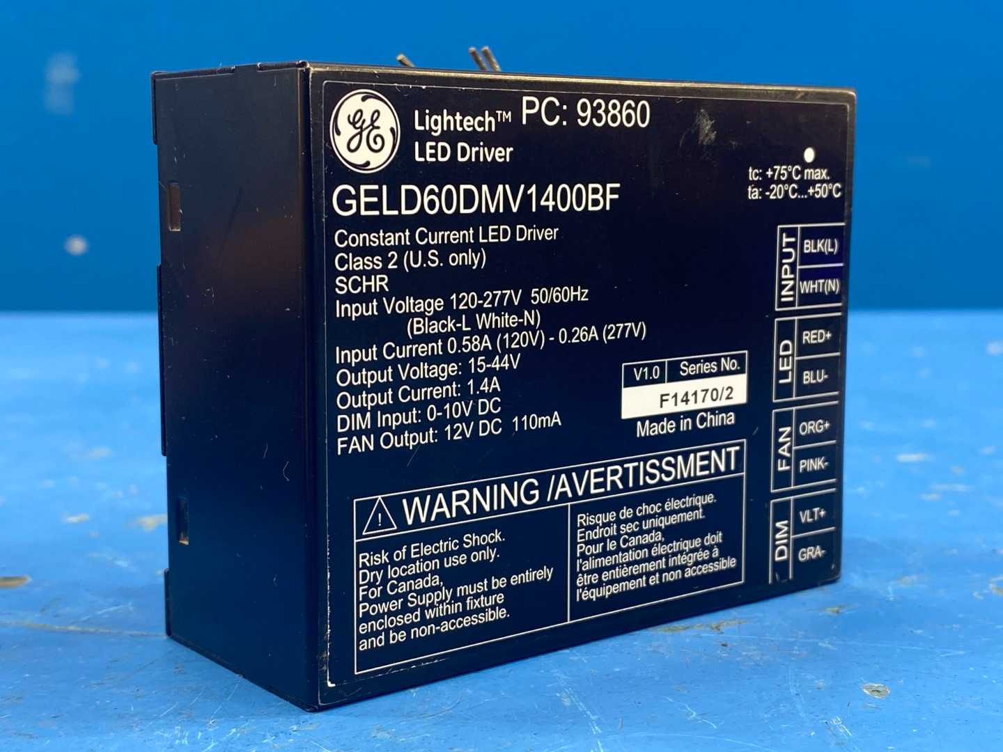 Lightech LED Driver GELD60DMV1400BF   93860