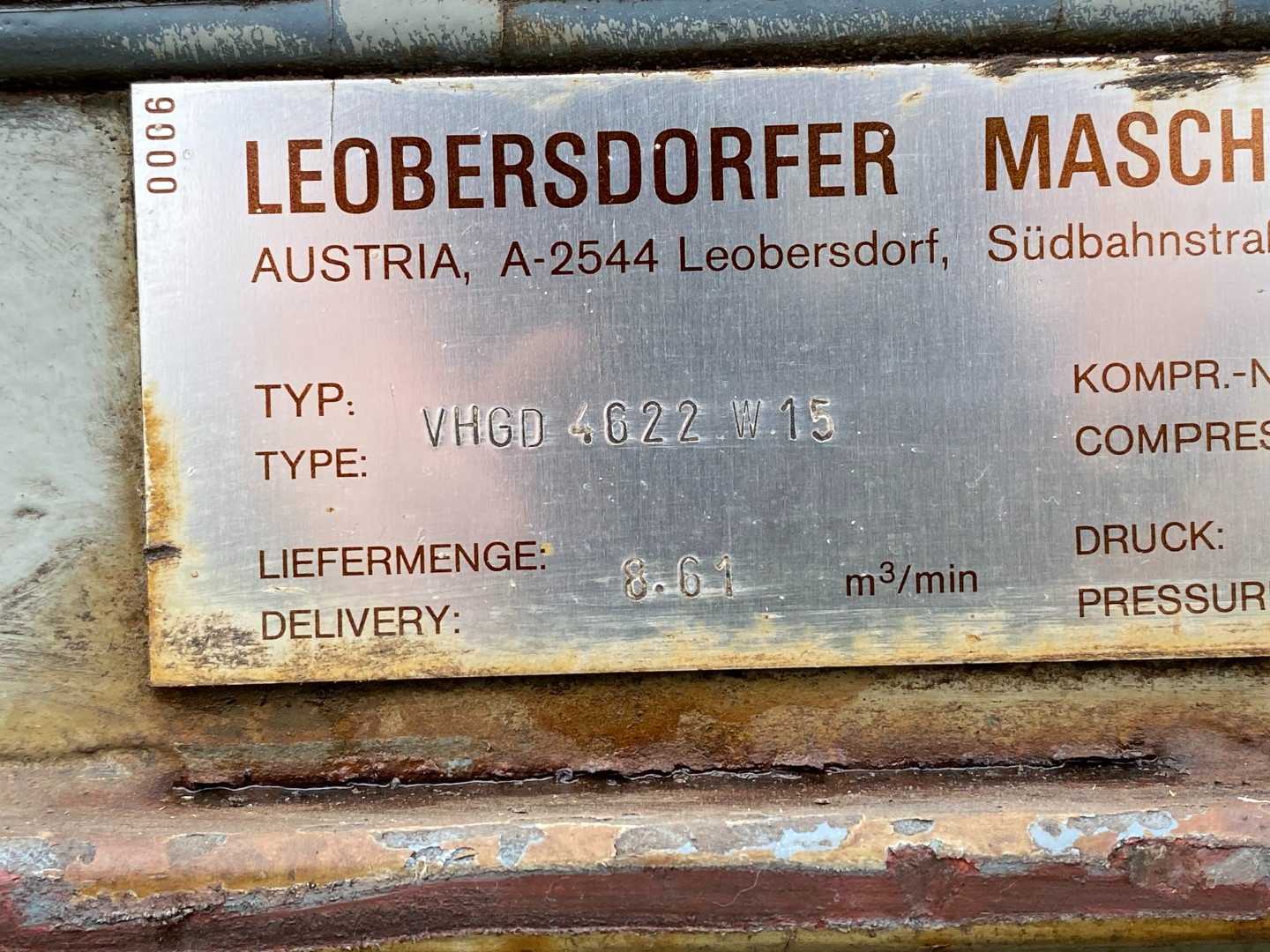 Leobersdorfer Maschinenfabrik AG Wein LMF VHG1 4622 W15 904622067 Air Compressor