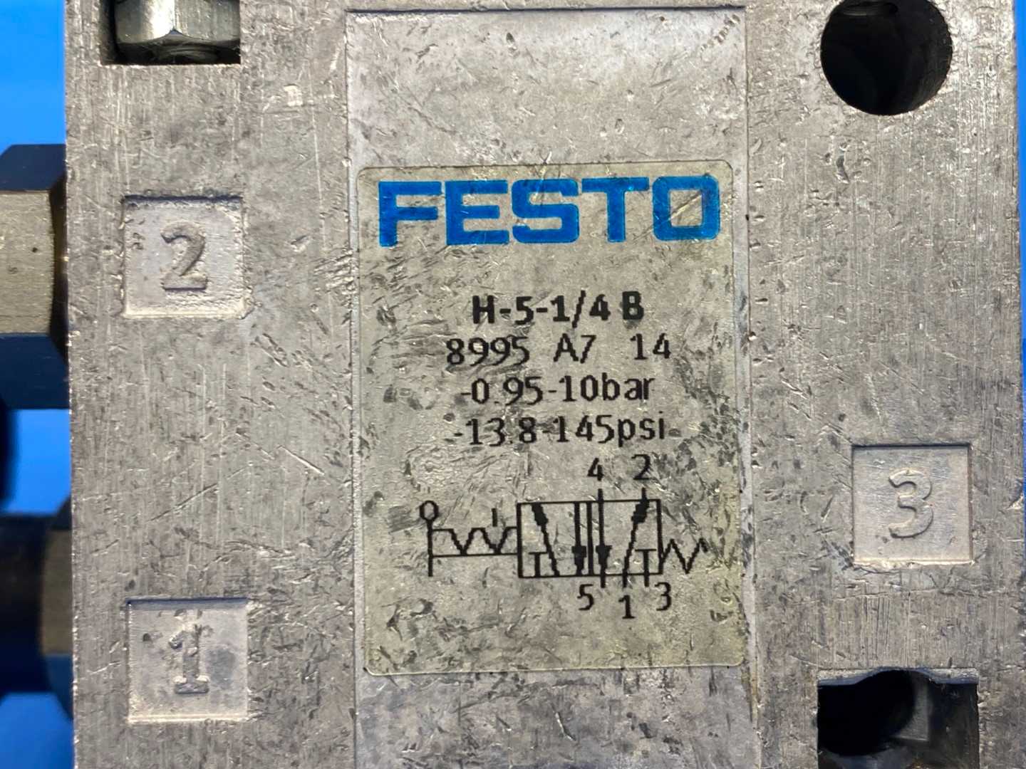 Festo Hand Lever Valve H-5-1/4B