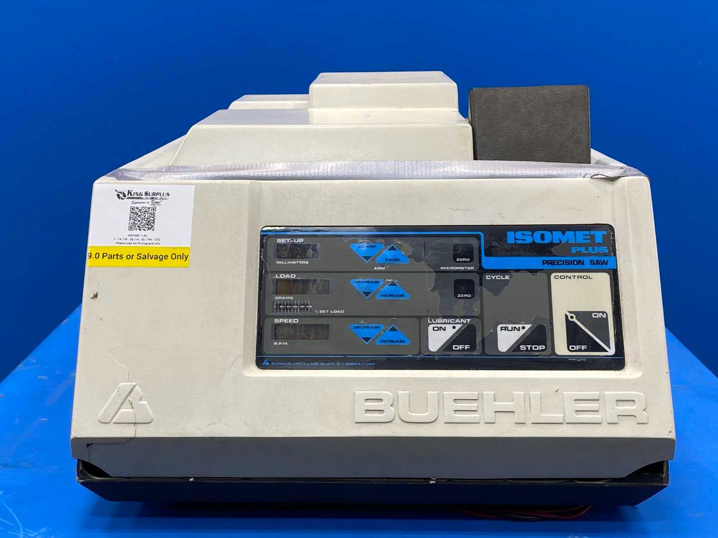 Buehler Isomet Plus Precision Saw 115V (For Parts)