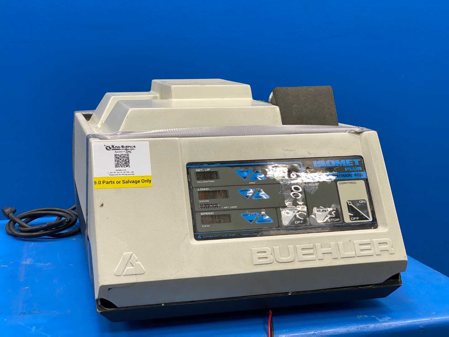 Buehler Isomet Plus Precision Saw 115V (For Parts)