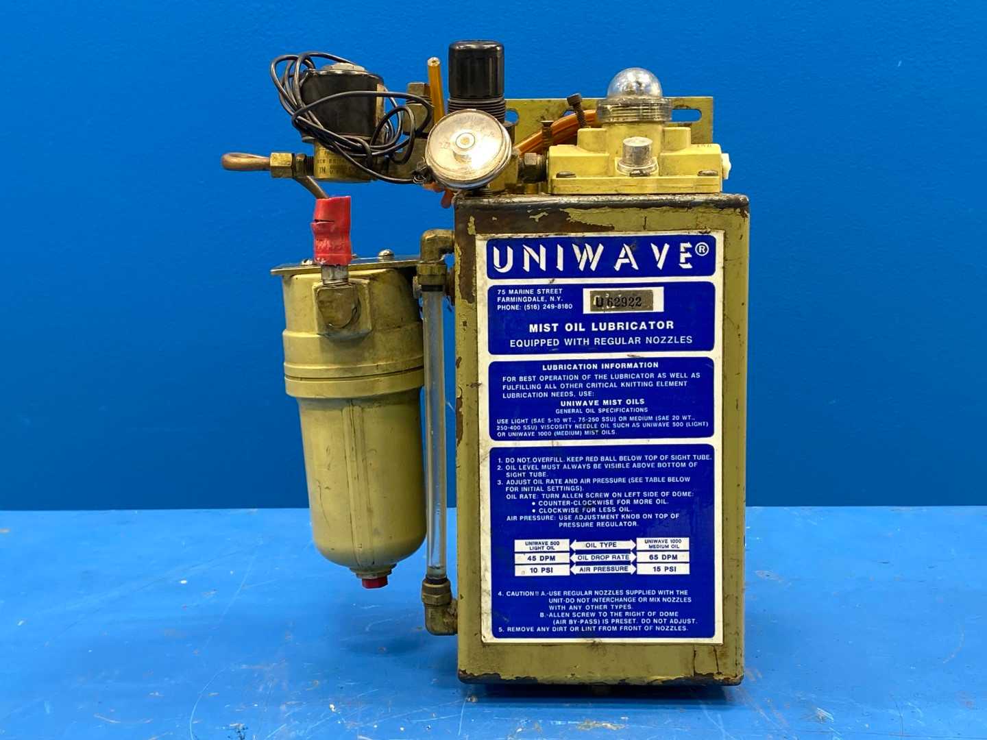 Uniwave U62922 OIL LUBRICATOR