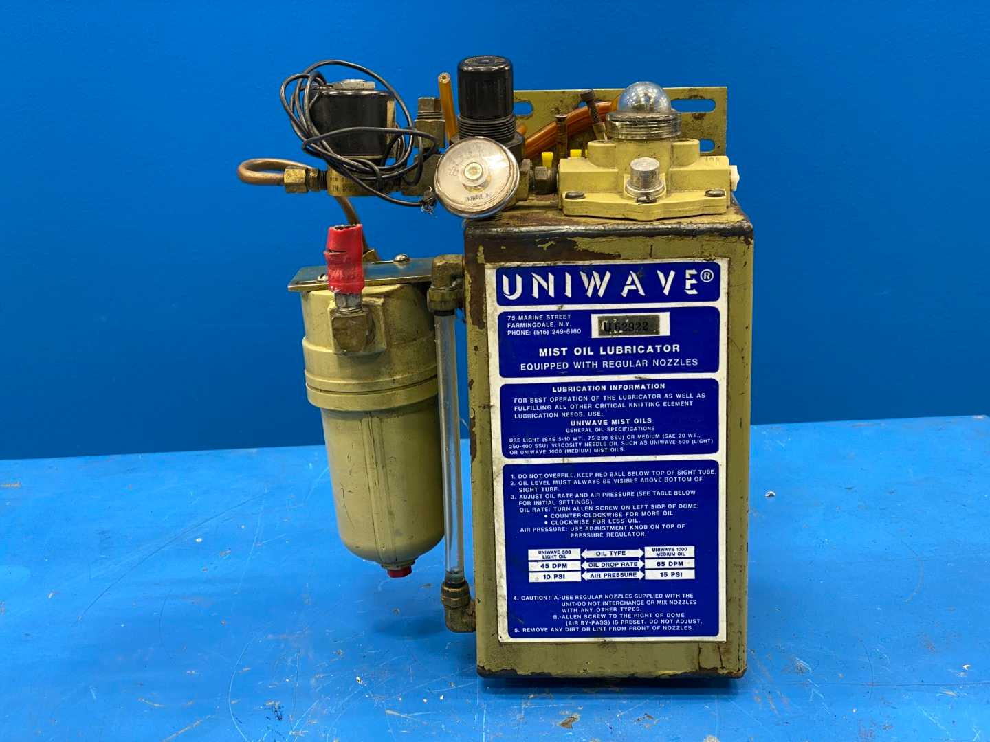 Uniwave U62922 OIL LUBRICATOR