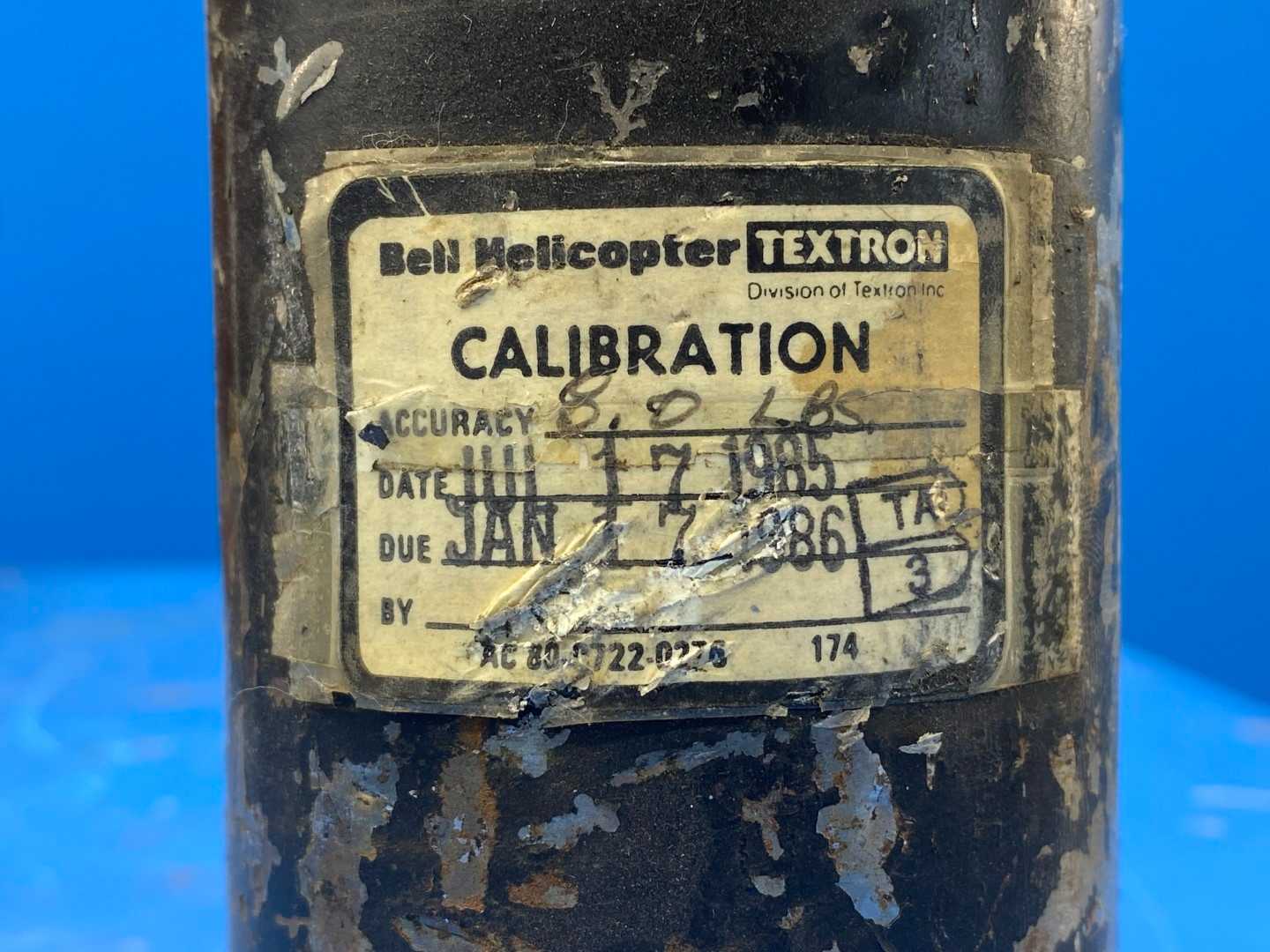 Bell Helicopter Textron Callibration Test Weights Set P200 Analyzer