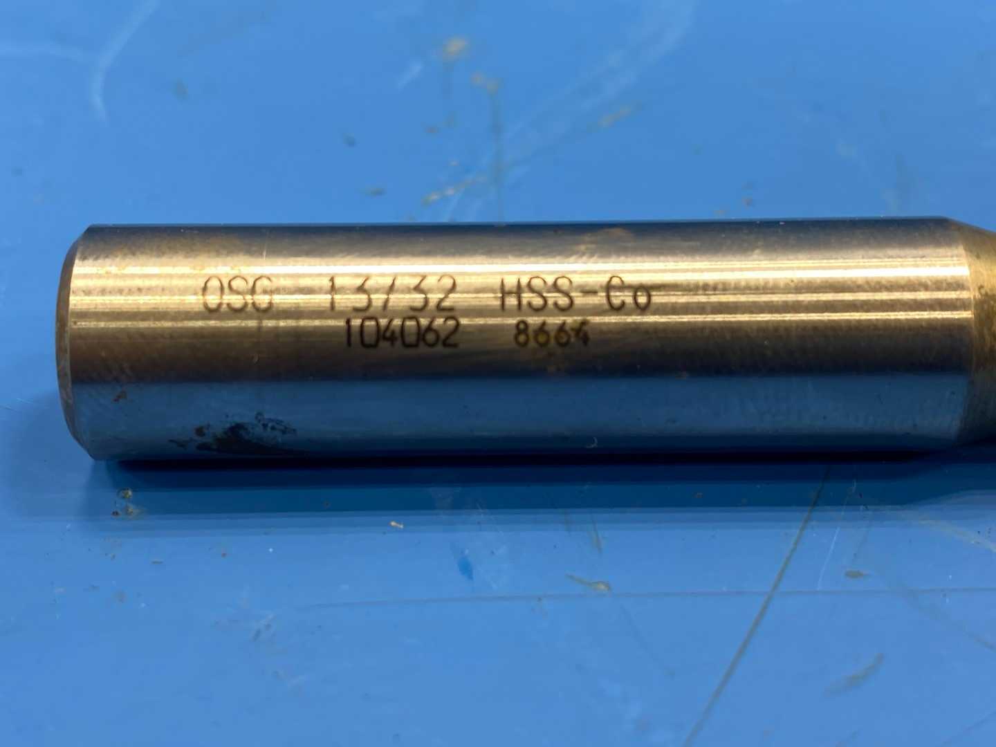 GUHRING  13/32" HSS Co Cobalt Screw Machine Drill Tin Coated Flute 104064 8664